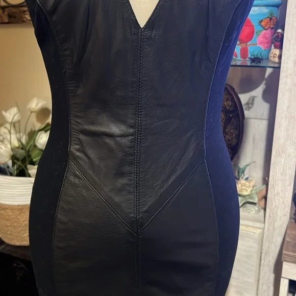 Wilson’s leather dress women’s size medium. Biker, sexy, dark romantic 80’s